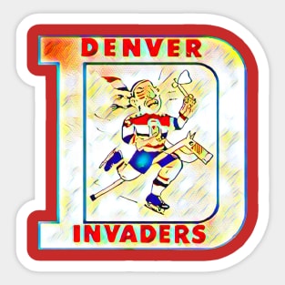 Denver Invaders Hockey Sticker